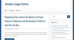 Desktop Screenshot of modernsageonline.com