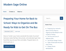 Tablet Screenshot of modernsageonline.com